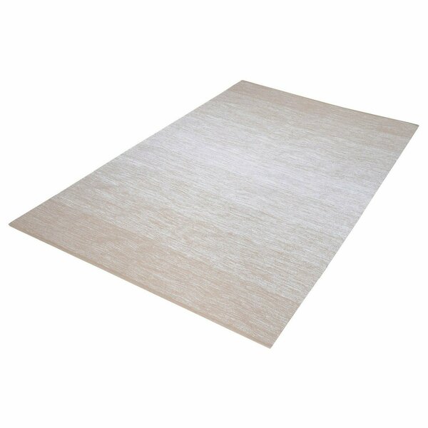 Dimond Delight Handmade Cotton Rug In Beige And White - 5Ft X 8Ft 8905-031